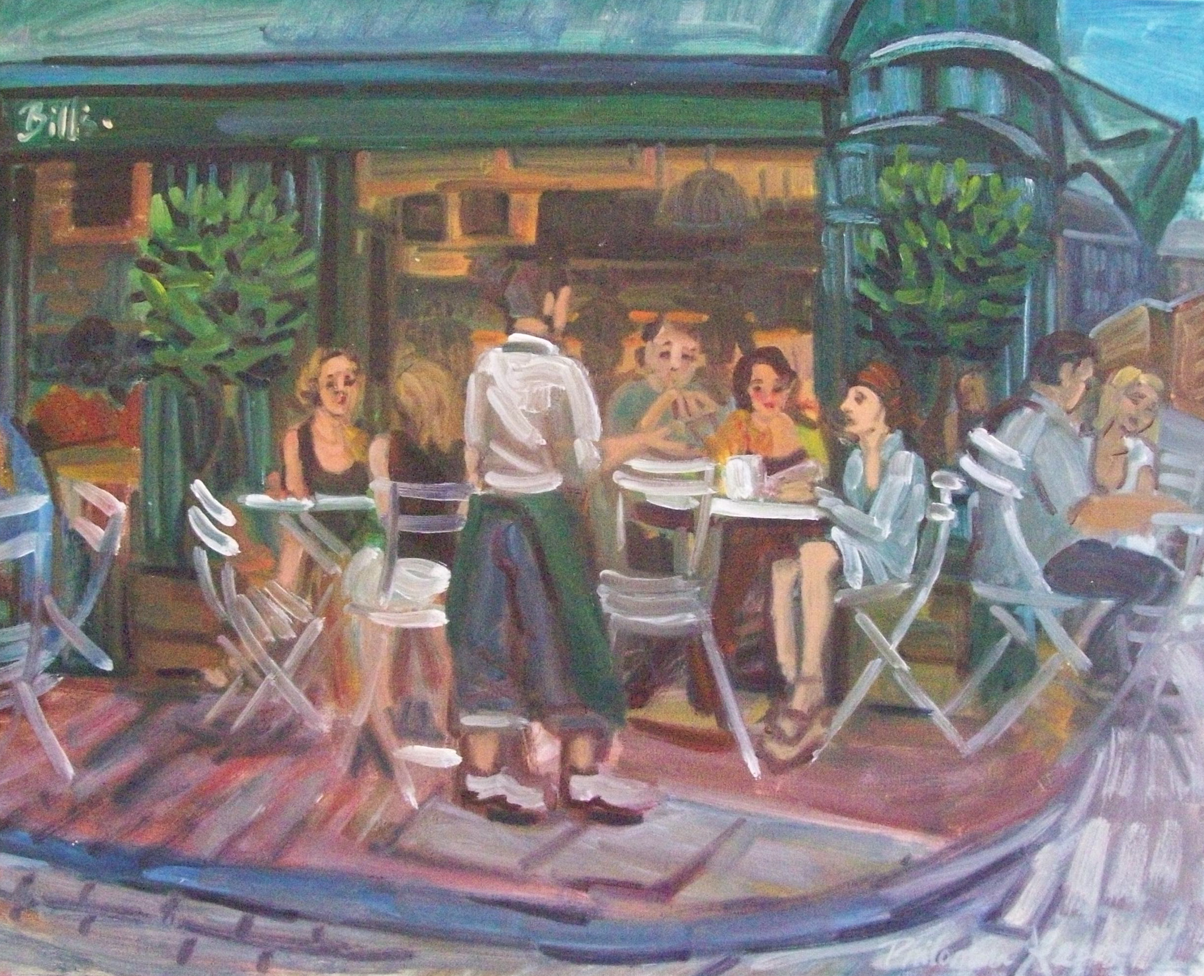 Bill's, Lewes, painting by Philomena Harmsworth